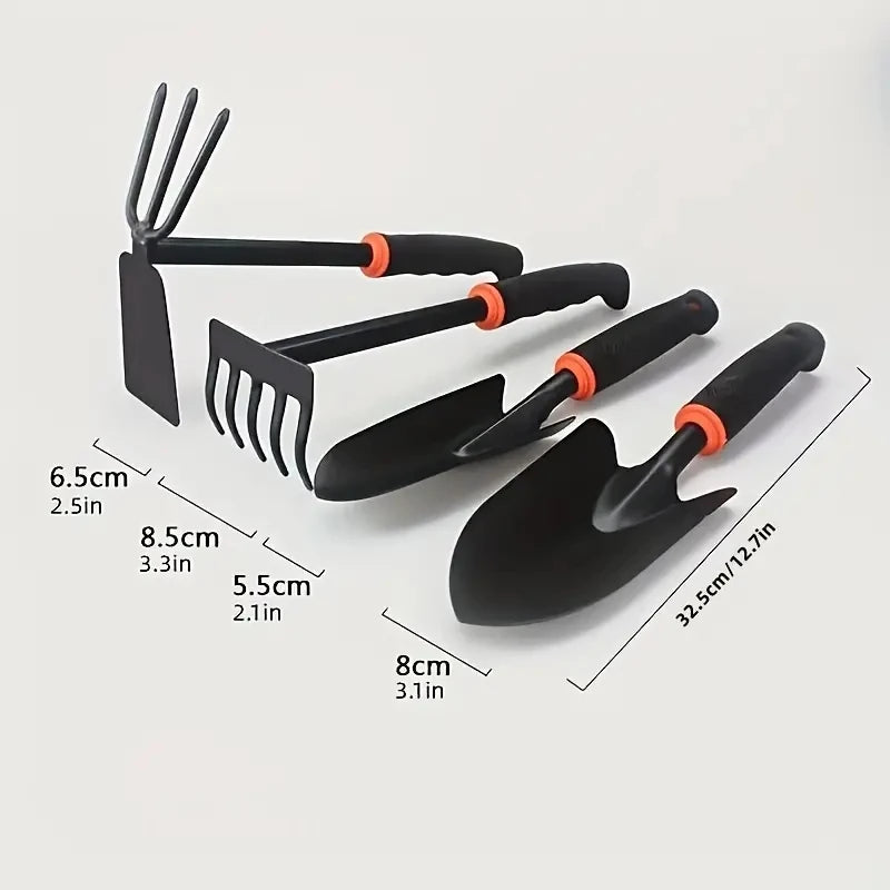 Garden hand tool set, wide shovel hand cultivator rake, double-sided cultivator plant tool for digging, transplanting, weeding