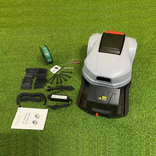 Rasenmäher-Roboter für 1200m² Gras YZ-2A, 4,4Ah Li-Ionen-Akku, Zeitdaten-Einstellsystem, automatische Hindernisvermeidung, wasserdicht IPX4